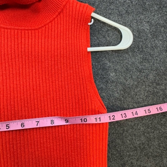 Daily Practice by Anthro Ribbed Turtleneck Midi Sweater Dress Sleeveless XSP - Picture 9 of 10